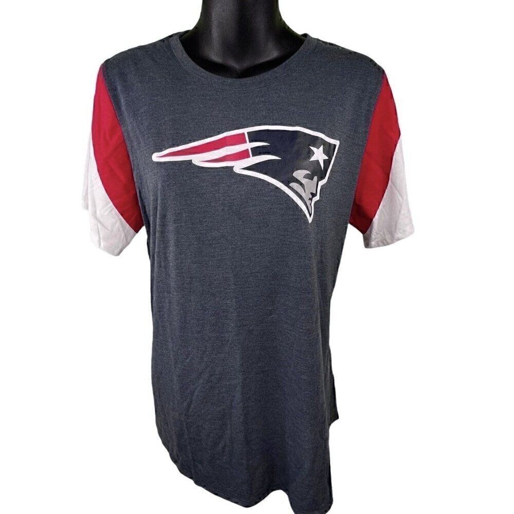 New England Patriots The Nike Tee NFL Team Apparel Women’s L Heather Navy